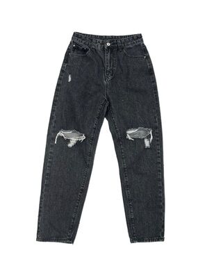 Distressed Black Denim women’s Jeans